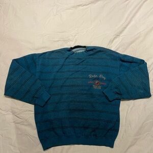 Blue Striped Men's Sweater